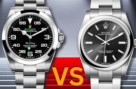 vintage rolex air king vs oyster perpetual